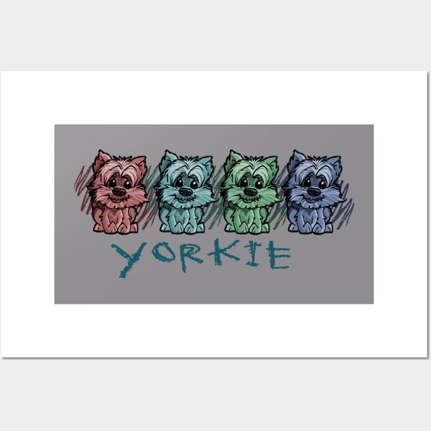 YORKIE Yorkshire Terrier Wall Art by ATOMIC PASSION